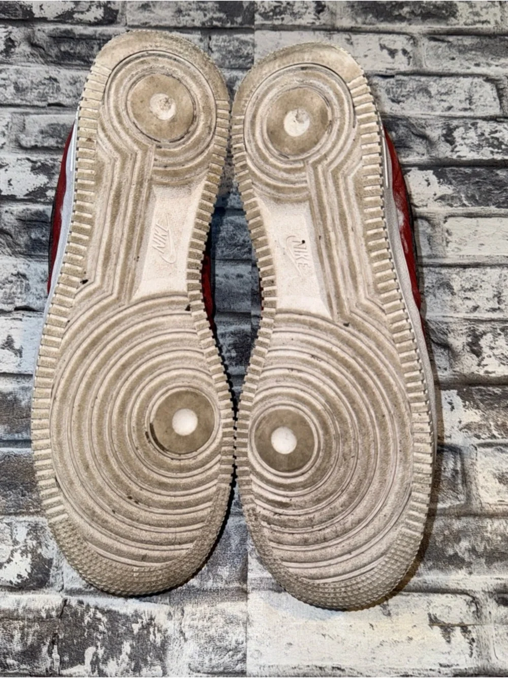 Used Nike Air Force 1 Low ID Nike By You Team Red DN4164-991 Size 11 - Picture 10 of 12